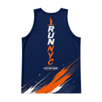 New York Running Tank Top Custom Name 2026 Midnight Orange City Running Singlet for Men and Women