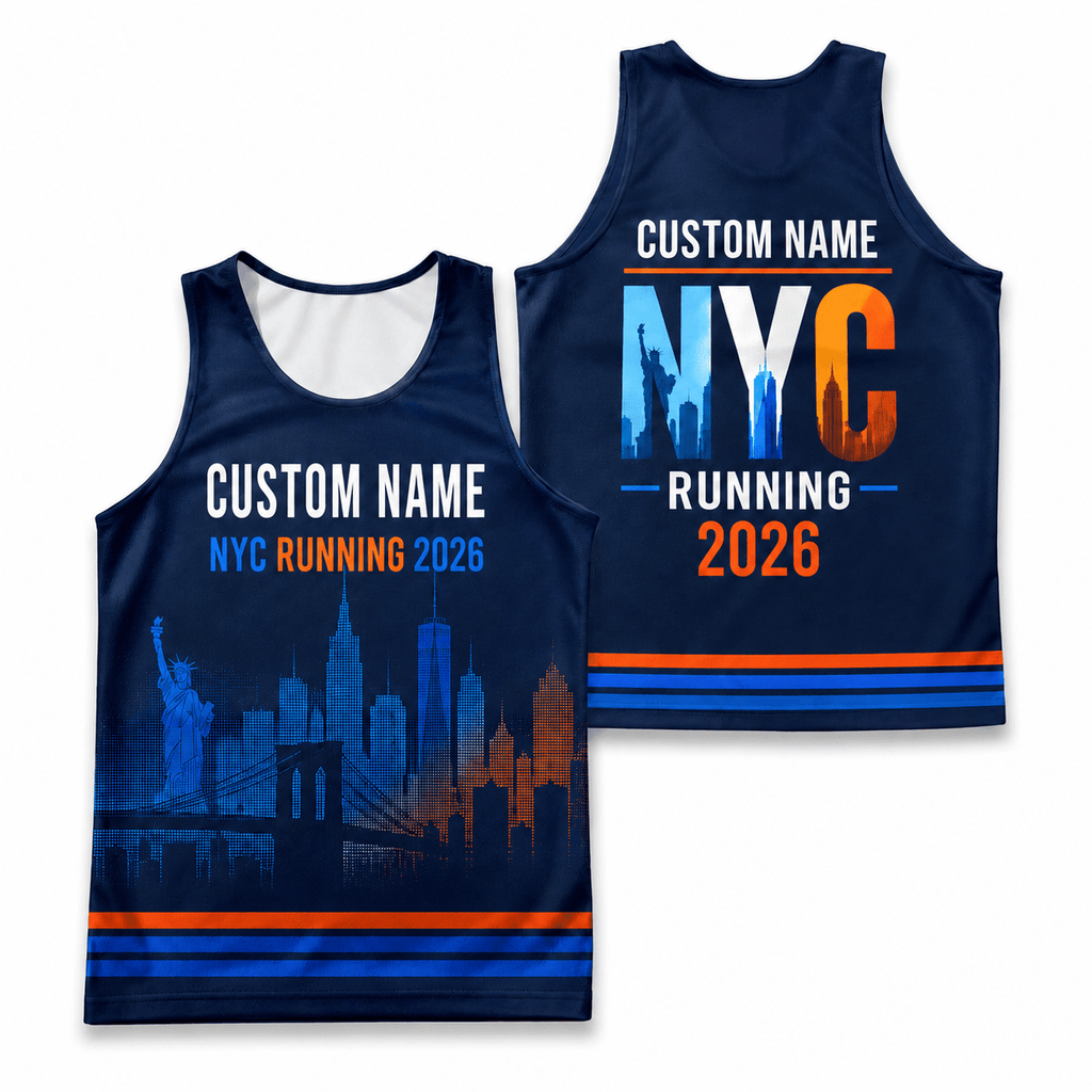 New York Running Tank Top Custom Name 2026 NYC Running Singlet for Men and Women