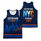 New York Running Tank Top Custom Name 2026 NYC Running Singlet for Men and Women