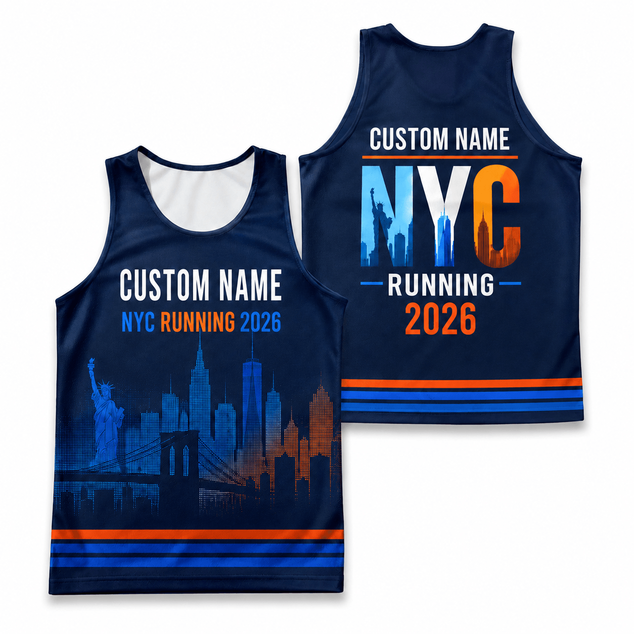 New York Running Tank Top Custom Name 2026 NYC Running Singlet for Men and Women