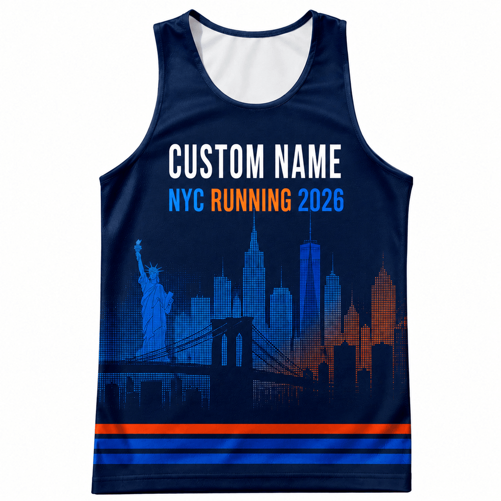 New York Running Tank Top Custom Name 2026 NYC Running Singlet for Men and Women