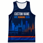 New York Running Tank Top Custom Name 2026 NYC Running Singlet for Men and Women