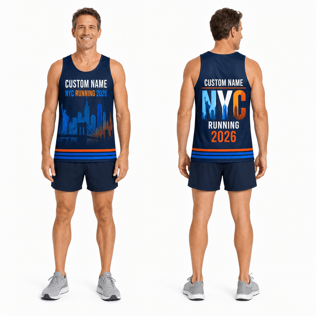 New York Running Tank Top Custom Name 2026 NYC Running Singlet for Men and Women
