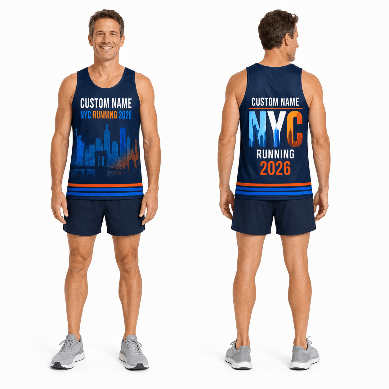 New York Running Tank Top Custom Name 2026 NYC Running Singlet for Men and Women