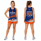New York Running Tank Top Custom Name 2026 Orange Dusk NYC Running Singlet for Men and Women