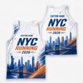 New York Running Tank Top Custom Name 2026 Urban NYC Running Singlet for Men and Women