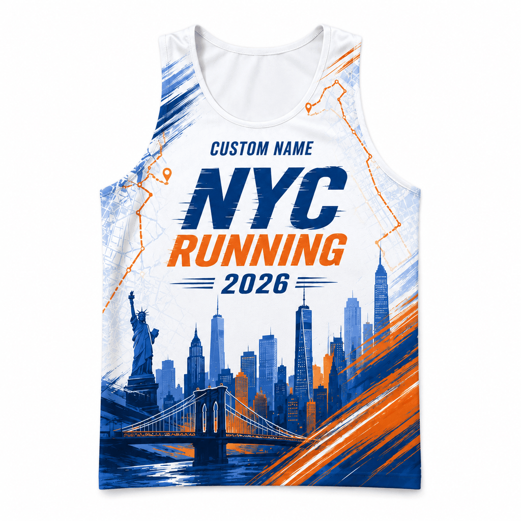 New York Running Tank Top Custom Name 2026 Urban NYC Running Singlet for Men and Women
