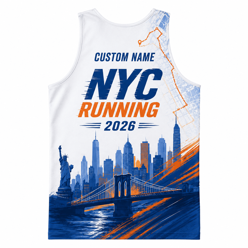 New York Running Tank Top Custom Name 2026 Urban NYC Running Singlet for Men and Women