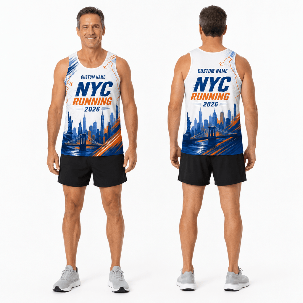 New York Running Tank Top Custom Name 2026 Urban NYC Running Singlet for Men and Women
