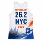 New York Running Tank Top Custom Name 26.2 2026 Liberty NYC Running Singlet for Men and Women