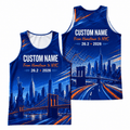 New York Running Tank Top Custom Name Hometown 2026 NYC Running Singlet for Men and Women