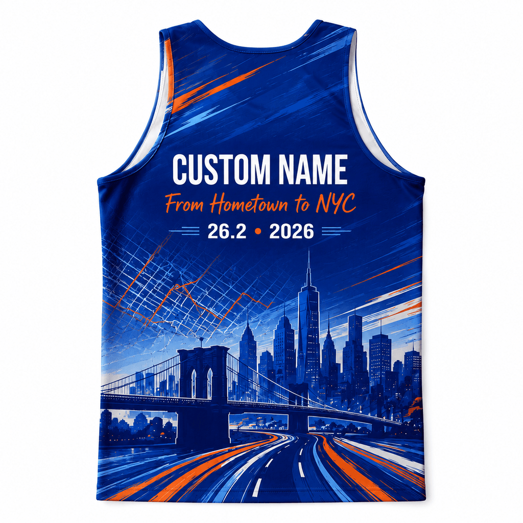 New York Running Tank Top Custom Name Hometown 2026 NYC Running Singlet for Men and Women