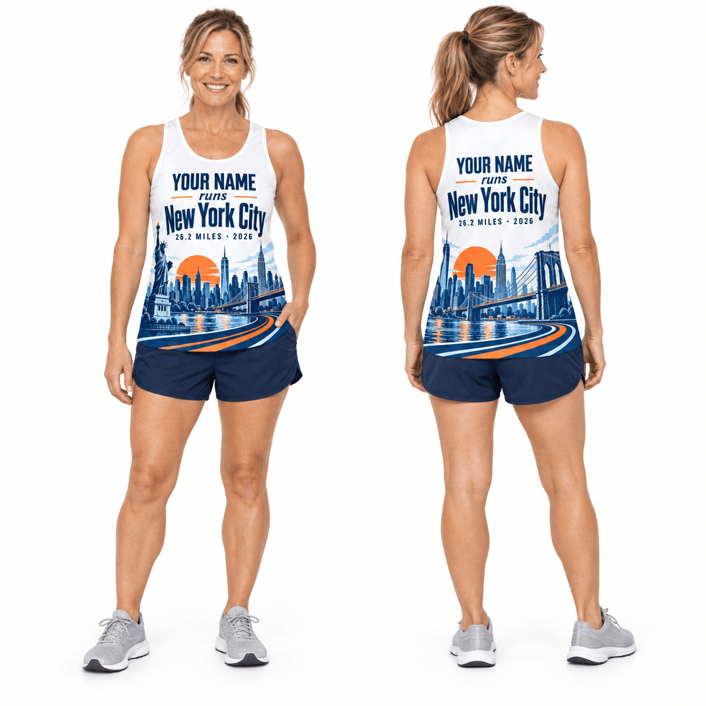 New York Running Tank Top Your Name Runs NYC Running Singlet for Men and Women