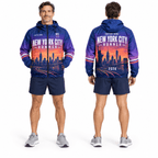 New York Running Windbreaker Jacket Custom Name Twilight NYC Running Jacket for Men and Women