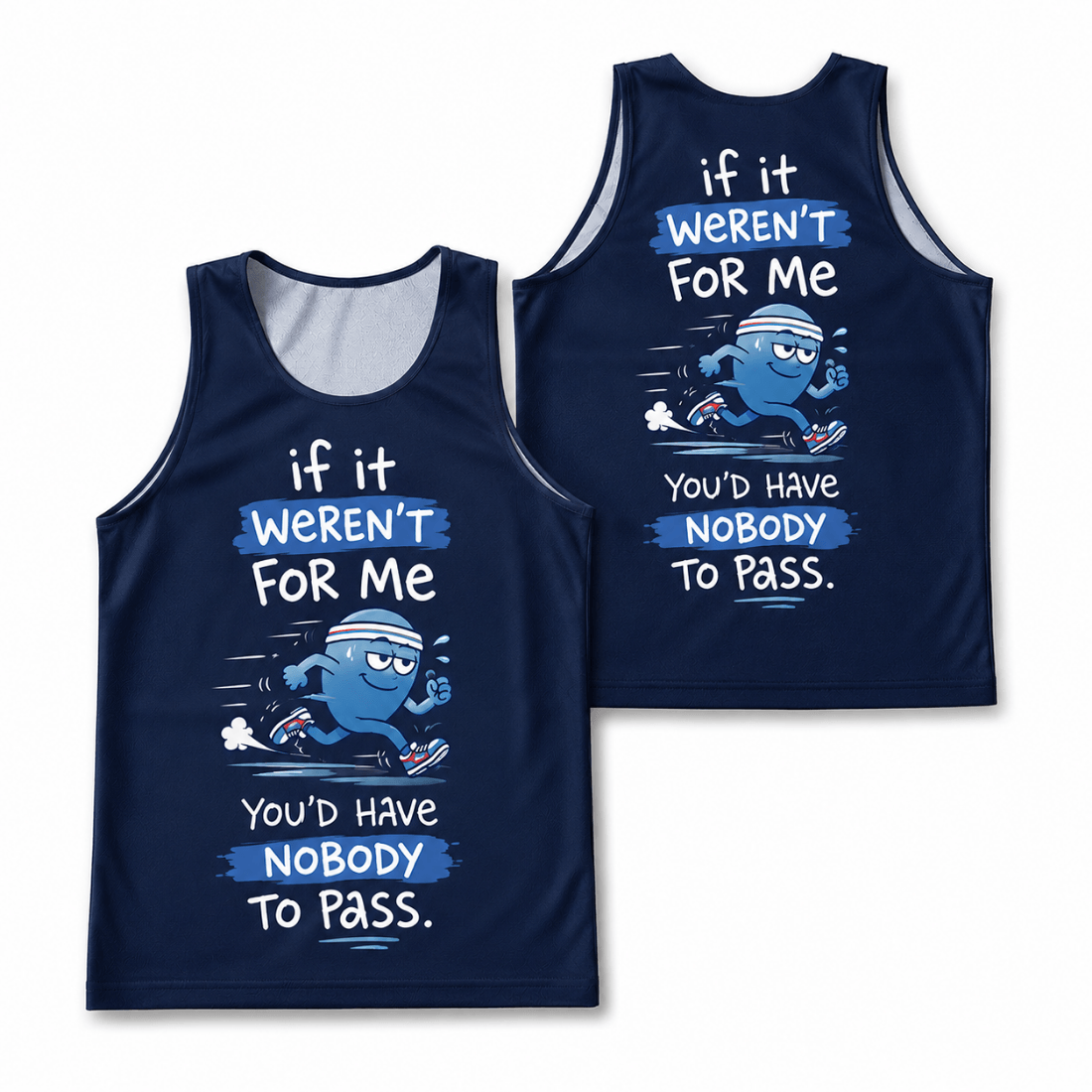 Nobody To Pass Tech Running Tank Top