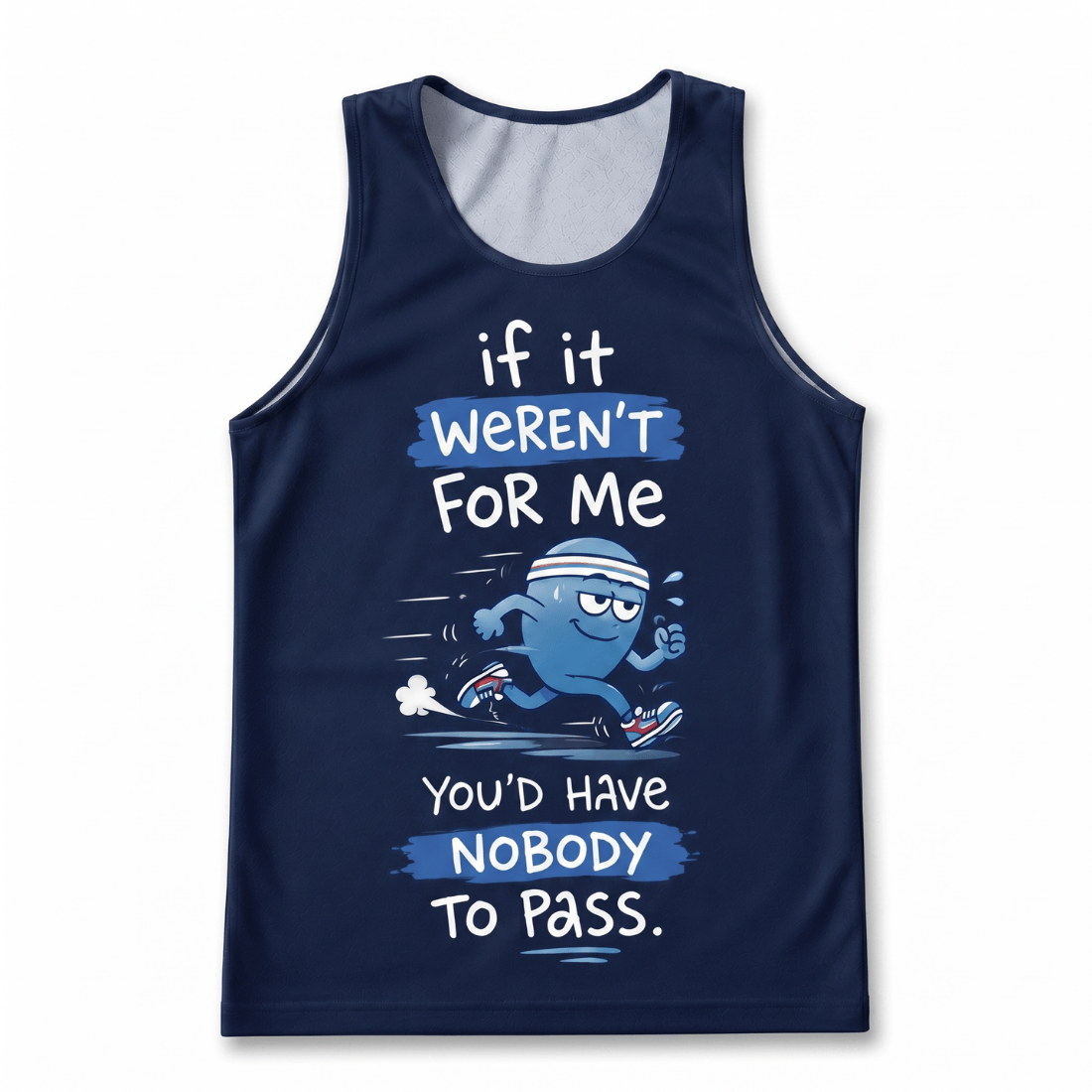 Nobody To Pass Tech Running Tank Top