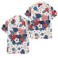 Patriotic Hawaiian Shirt - American Eagle Flag Aloha Shirt