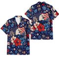 Patriotic Hawaiian Shirt - U.S. Eagle Flag Aloha Shirt