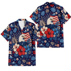 Patriotic Hawaiian Shirt - U.S. Eagle Flag Aloha Shirt