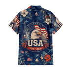 Patriotic Hawaiian Shirt - USA 1776 2026 Flag Aloha Shirt