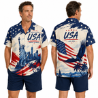 Patriotic Hawaiian Shirt - USA 1776 Aloha Shirt