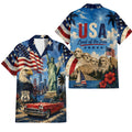 Patriotic Hawaiian Shirt - USA Aloha Shirt