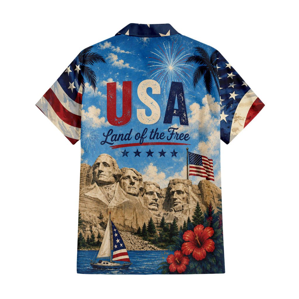 Patriotic Hawaiian Shirt - USA Aloha Shirt