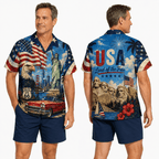 Patriotic Hawaiian Shirt - USA Aloha Shirt