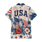 Patriotic Hawaiian Shirt - USA Eagle Aloha Shirt