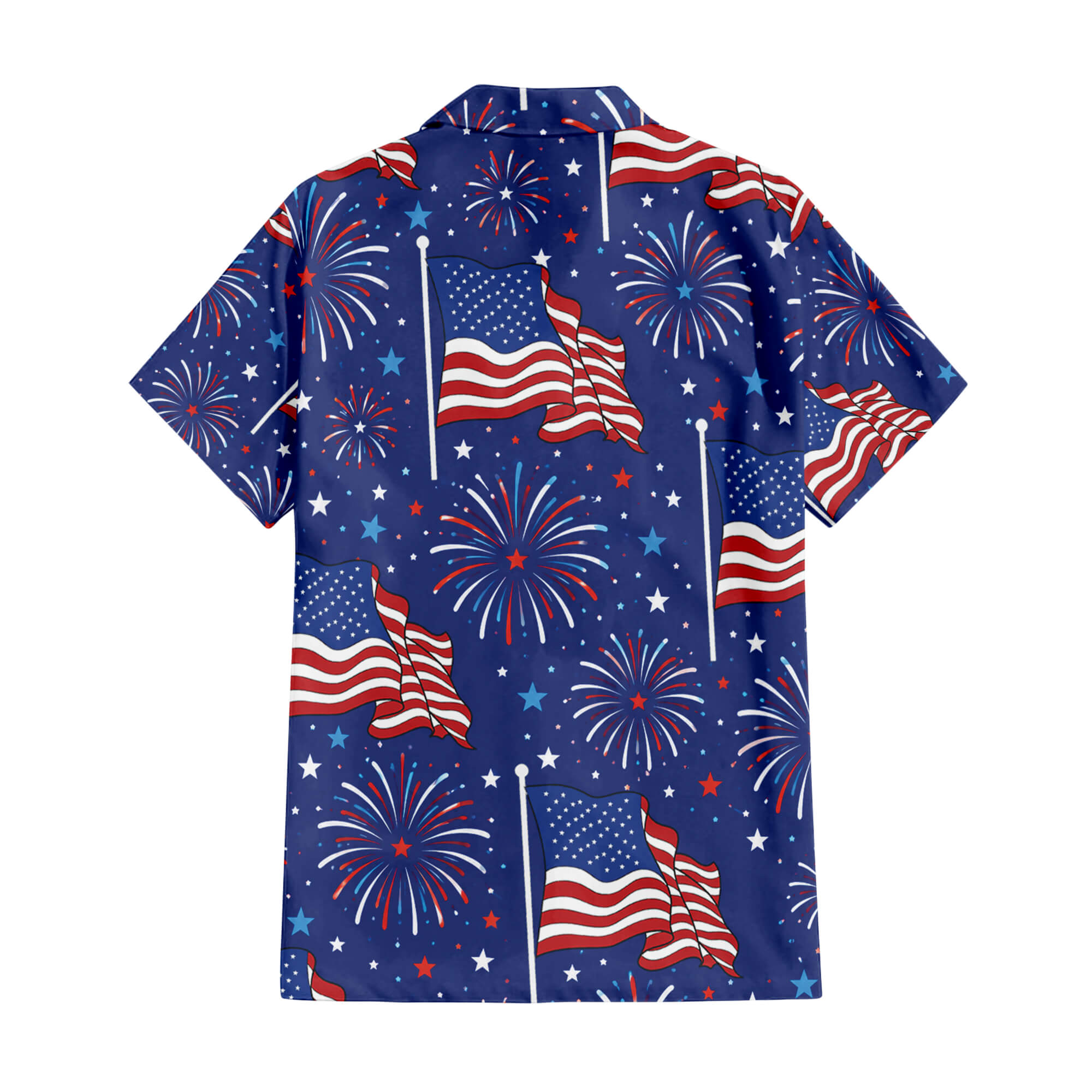 Patriotic Hawaiian Shirt - USA Flag Aloha Shirt