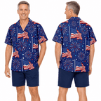 Patriotic Hawaiian Shirt - USA Flag Aloha Shirt