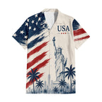 Patriotic Hawaiian Shirt - USA Liberty Aloha Shirt