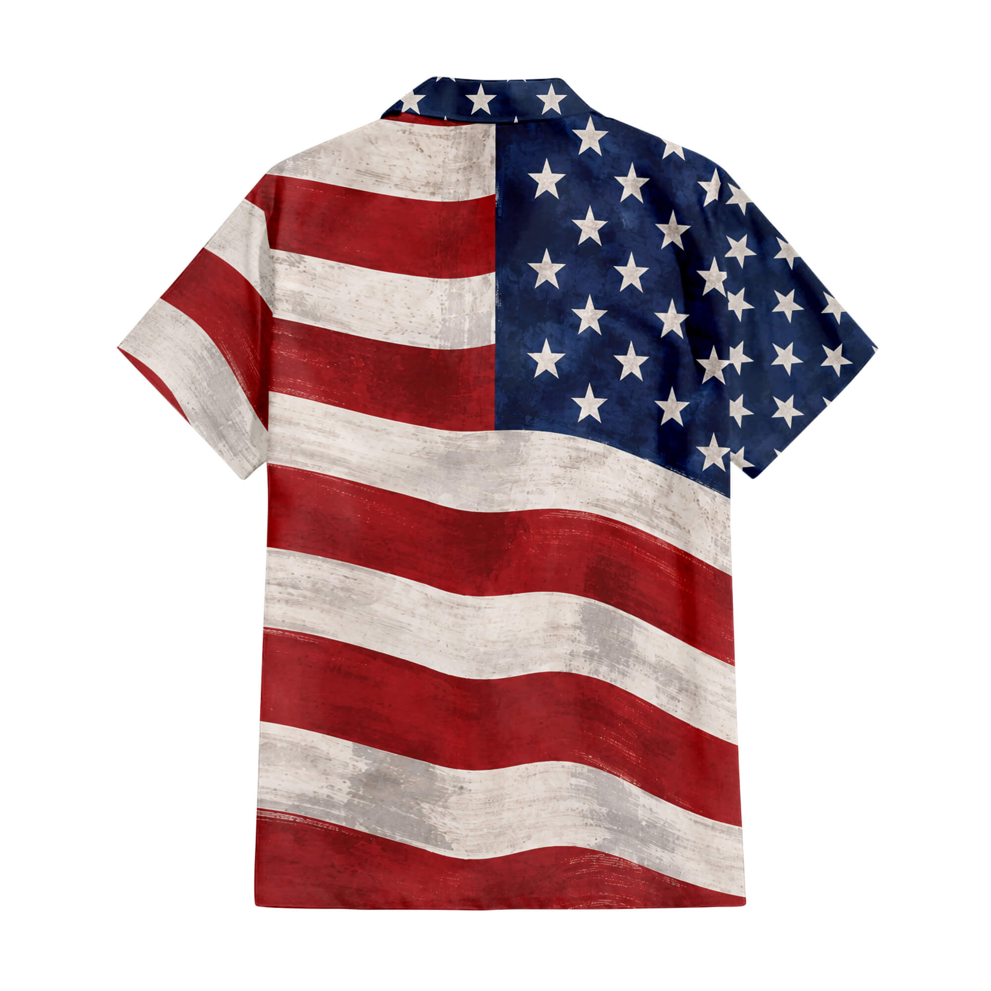 Patriotic Hawaiian Shirt - USA Proud Flag Aloha Shirt