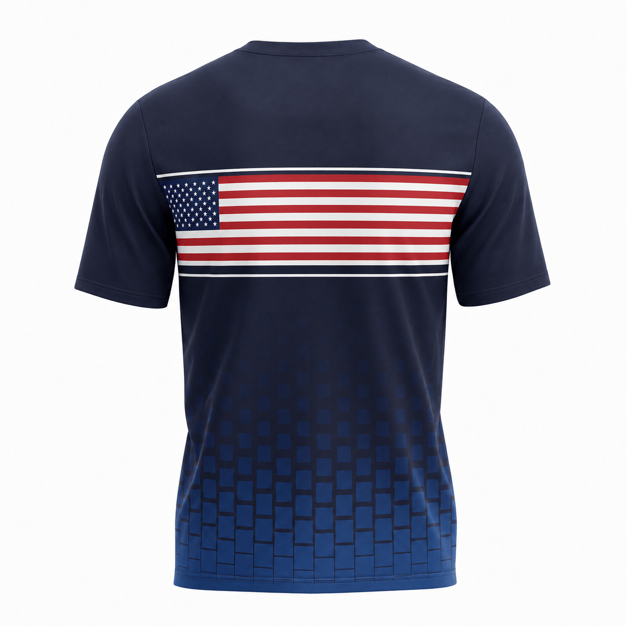 Patriotic Running T-Shirt USA Tech Running Tee