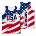 Patriotic Tech Running Tank Top USA 2026 Running Singlet for Men and Women