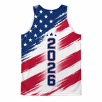 Patriotic Tech Running Tank Top USA 2026 Running Singlet for Men and Women