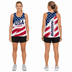 Patriotic Tech Running Tank Top USA 2026 Running Singlet for Men and Women