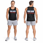 Personalized Chicago Running Tank Top Custom Name Runs Chicago Running Singlet for Men and Women