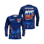 Personalized NYC 26.2 Marathon 2026 Unisex Running Long Sleeve Shirt