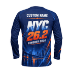 Personalized NYC 26.2 Marathon 2026 Unisex Running Long Sleeve Shirt