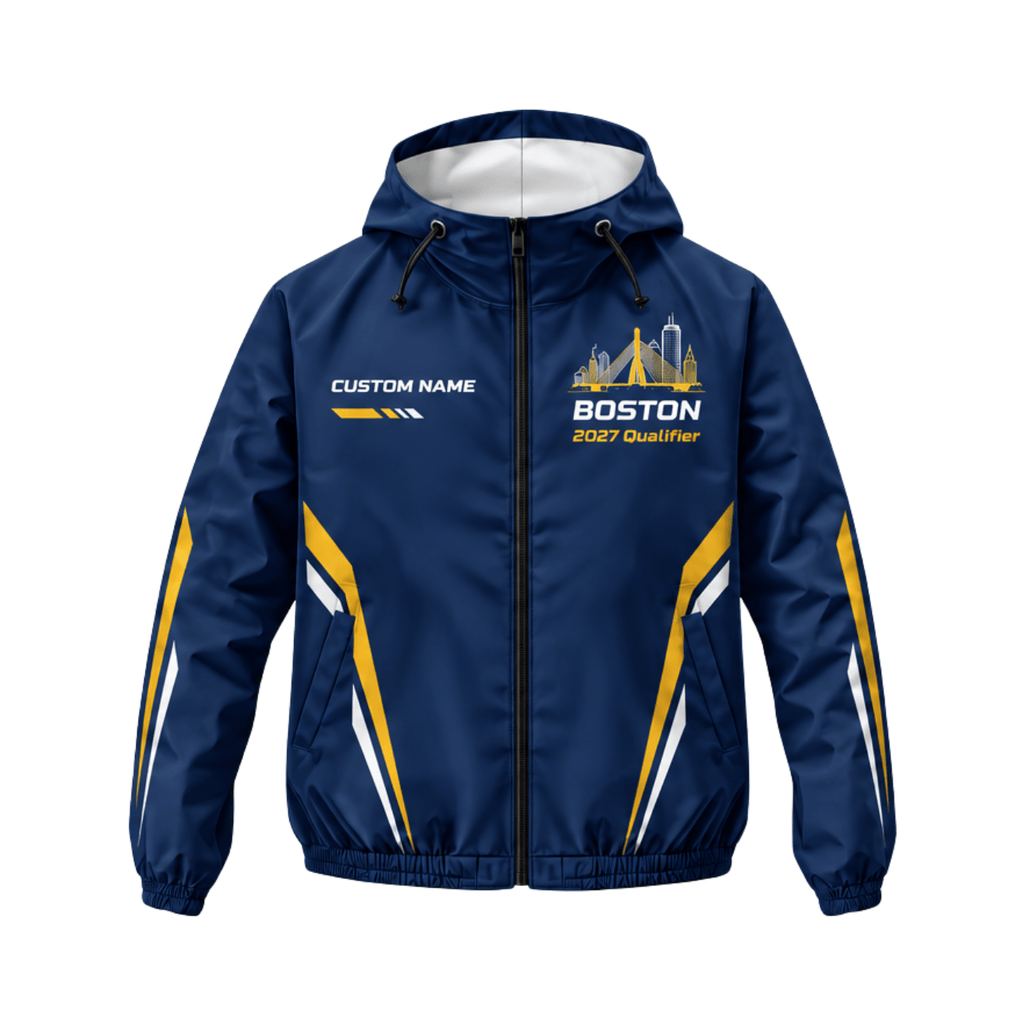 Personalized Boston 2027 Qualifier Running Windbreaker Jacket