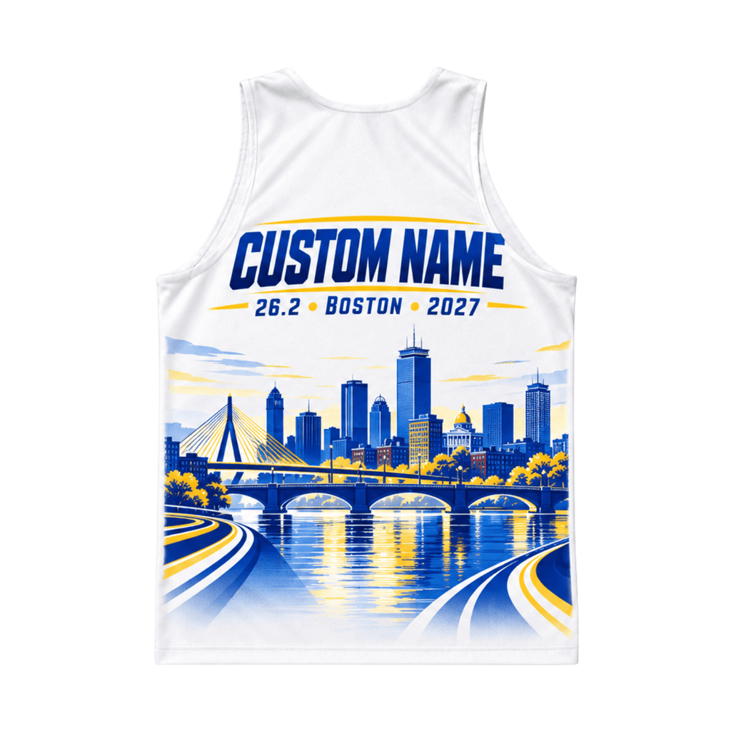 Personalized Boston 26.2 Running Singlet Unisex Marathon Tank Top