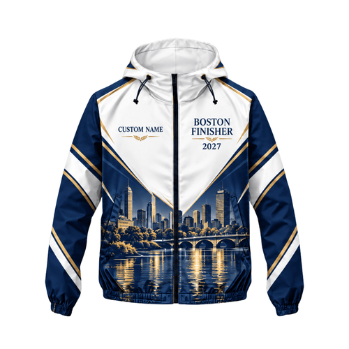Personalized Boston Finisher 2027 Running Windbreaker Jacket