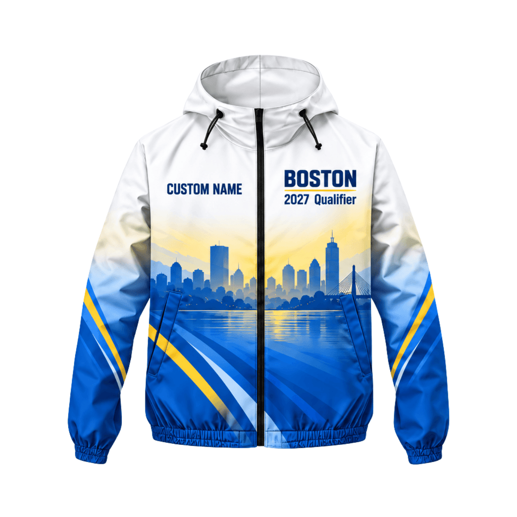 Personalized Boston Qualifier Training 2027 Running Windbreaker Jacket