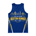 Personalized Boston Run 2027 Running Singlet Unisex Marathon Tank Top