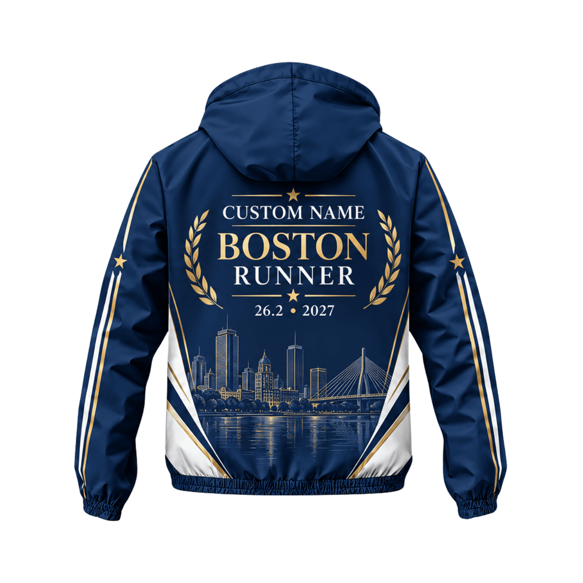 Personalized Boston Runner 26.2 2027 Running Windbreaker Jacket