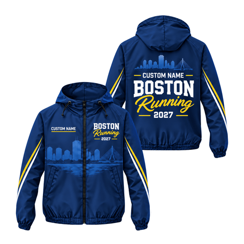 Personalized Boston Running 2027 Running Windbreaker Jacket