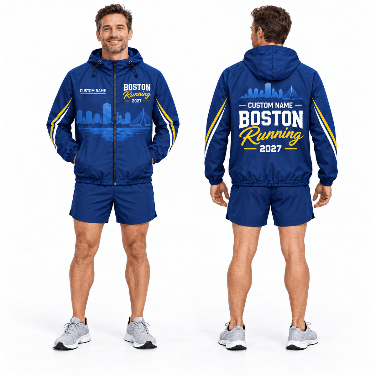 Personalized Boston Running 2027 Running Windbreaker Jacket