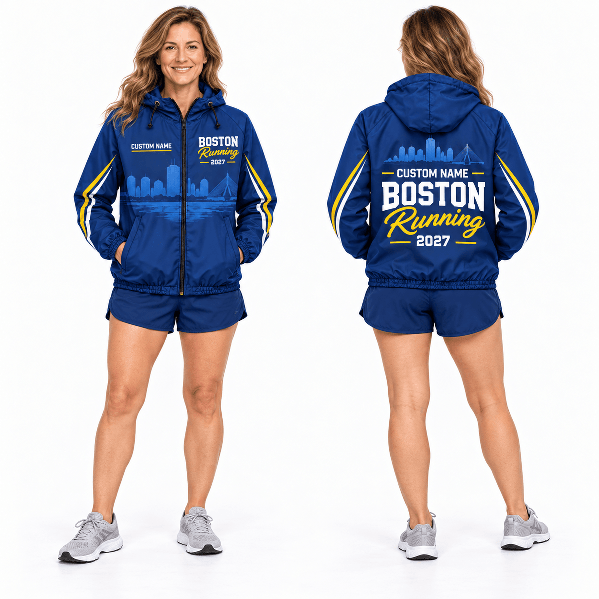 Personalized Boston Running 2027 Running Windbreaker Jacket