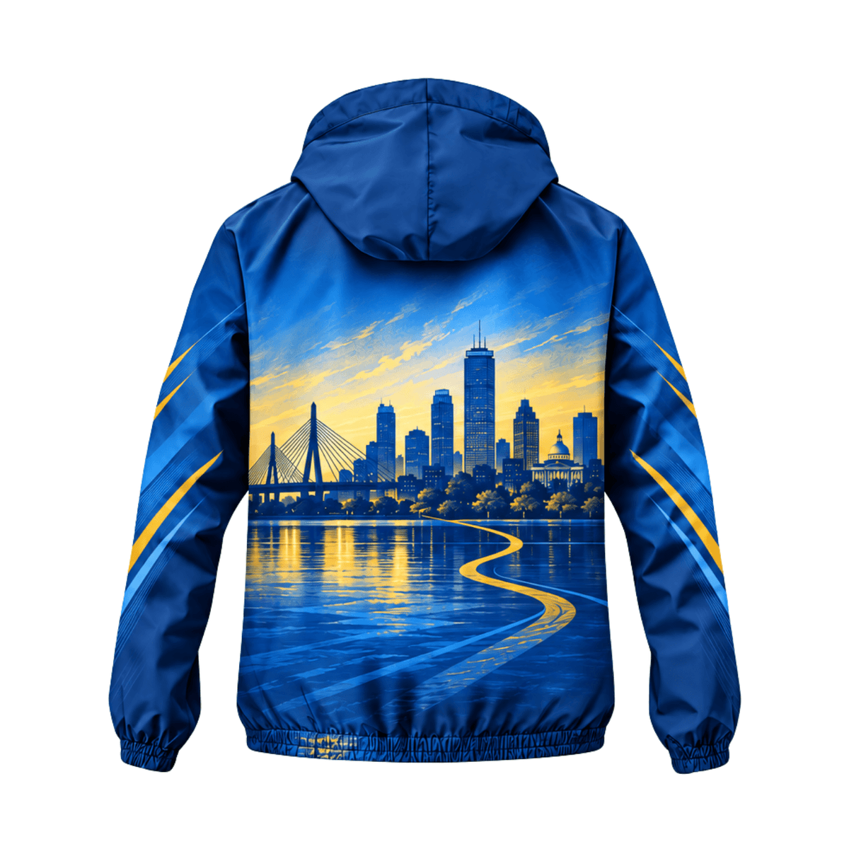 Personalized Hometown to Boston 26.2 Running Windbreaker Jacket
